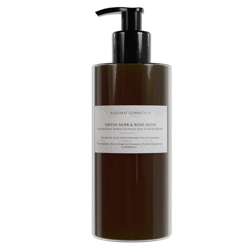 Savon Noir Liquide 300ml Rose Musc – Karamat Collection