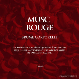 MUSC ROUGE Brume Corporelle 250ml