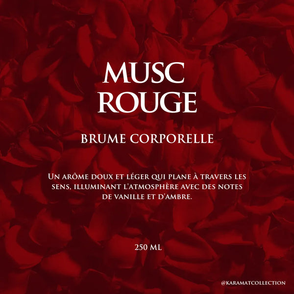 MUSC ROUGE Brume Corporelle 250ml