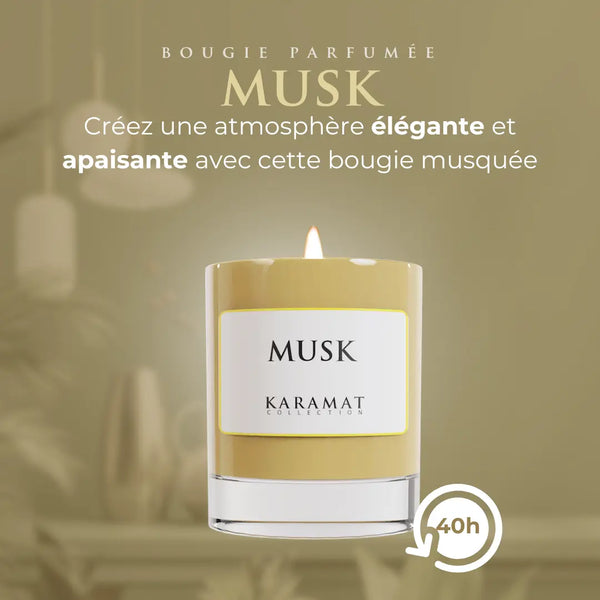 Bougie Parfumée Musk – Subtilité Musquée