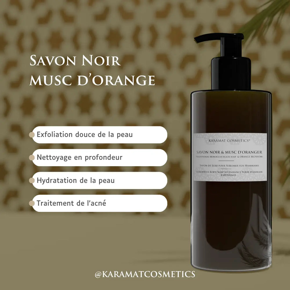 Savon Noir Au Fleur D’oranger 300ml