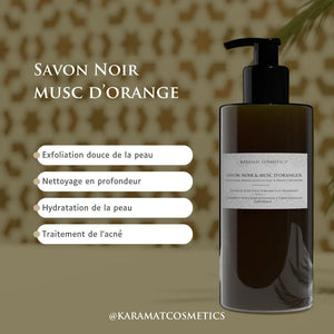 Savon Noir Au Fleur D’oranger 300ml