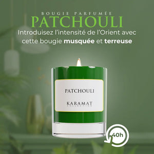 Bbougie parfumée Patchouli – Profondeur Terreuse