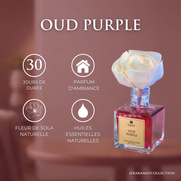 DIFFUSEUR À FLEURS 100ml – OUD PURPLE