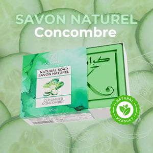 Savon naturel de concombre 125gr