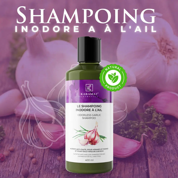 Shampooing à l’ail inodore 400 ml