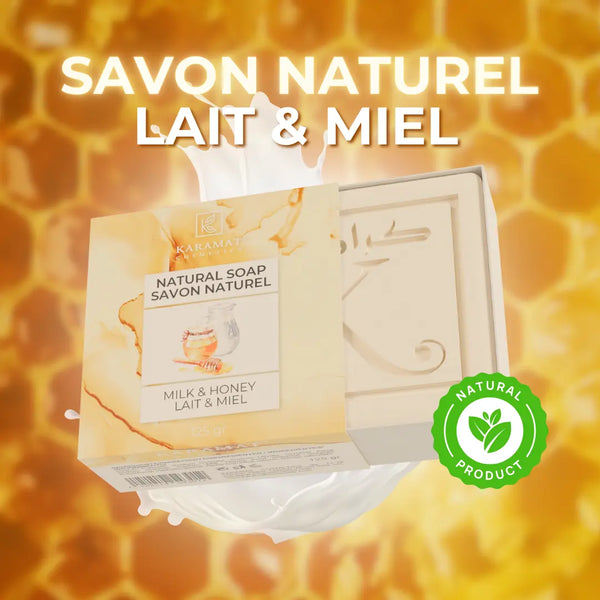 Savon naturel au lait & miel 125gr