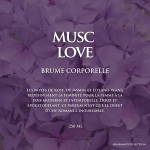 MUSC LOVE Brume Corporelle 250ml