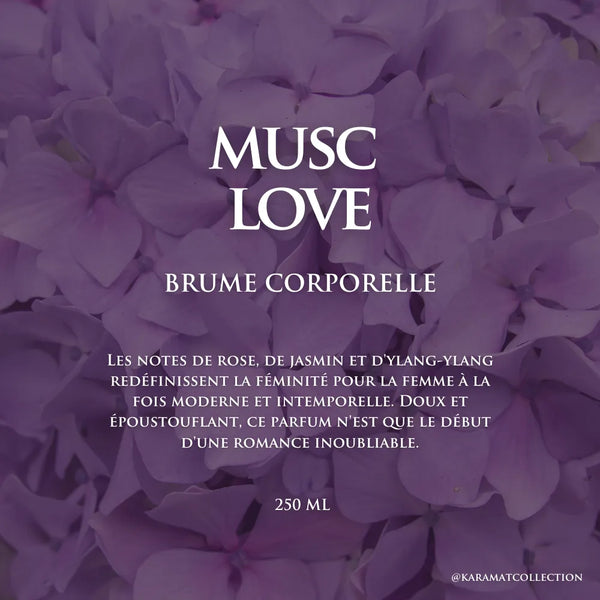 MUSC LOVE Brume Corporelle 250ml