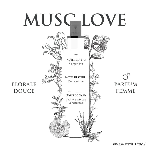 MUSC LOVE Brume Corporelle 250ml