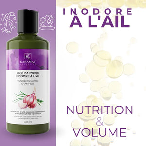 Shampooing à l’ail inodore 400 ml