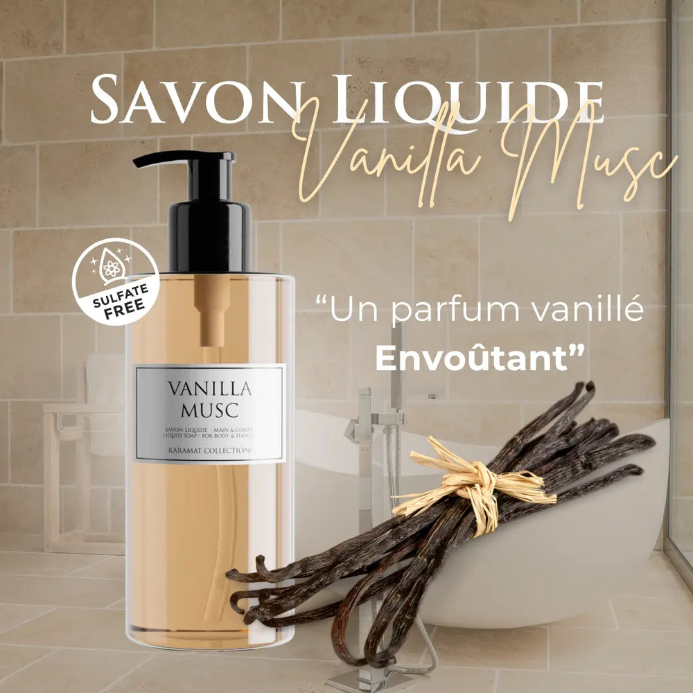 VANILLA MUSC Savon Liquide de Luxe 300ml