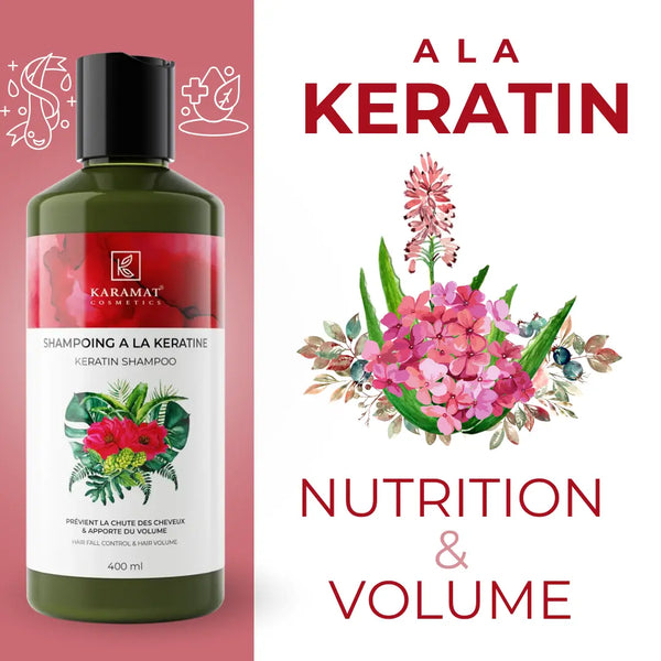 Shampooing à la kératine 400 ml