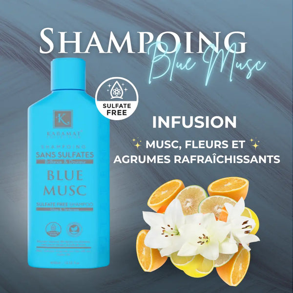 BLUE MUSK Shampooing Sans Sulfate 400ml