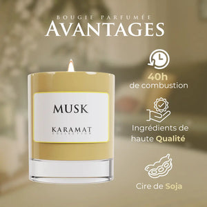 Bougie Parfumée Musk – Subtilité Musquée