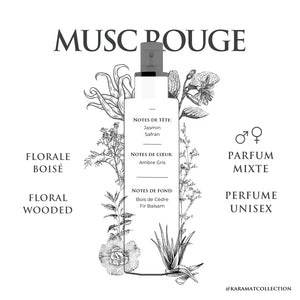 MUSC ROUGE Brume Corporelle 250ml