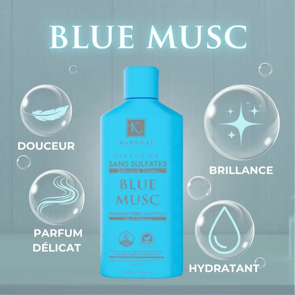 BLUE MUSK Shampooing Sans Sulfate 400ml
