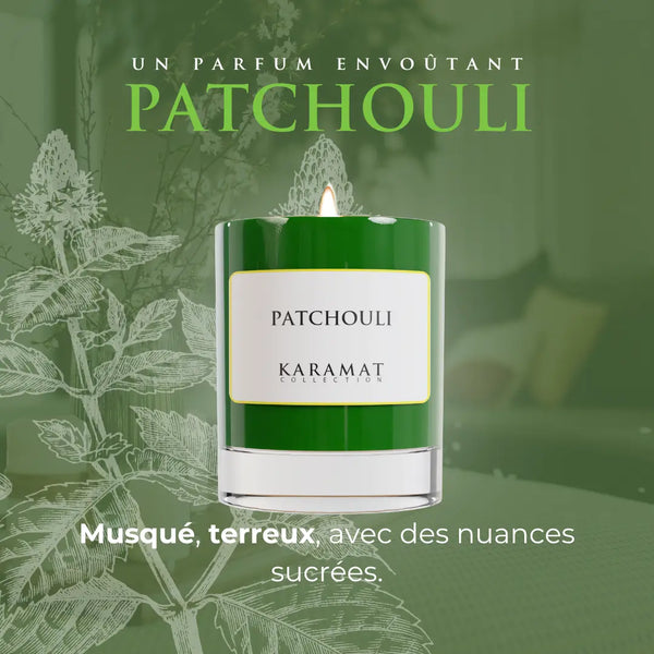 Bbougie parfumée Patchouli – Profondeur Terreuse