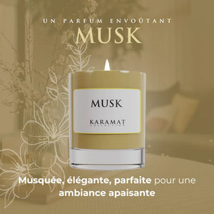 Bougie Parfumée Musk – Subtilité Musquée