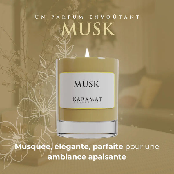 Bougie Parfumée Musk – Subtilité Musquée