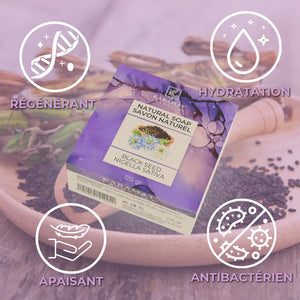 Savon naturel à l’huile de nigelle 125gr