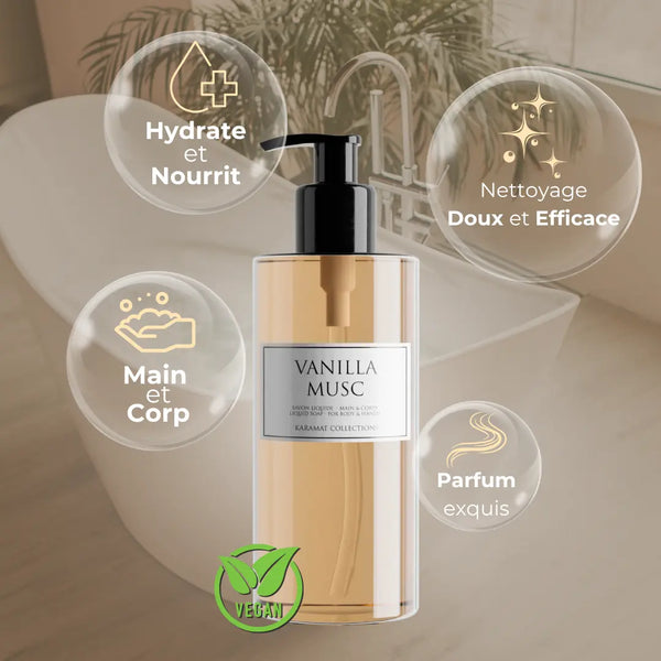 VANILLA MUSC Savon Liquide de Luxe 300ml