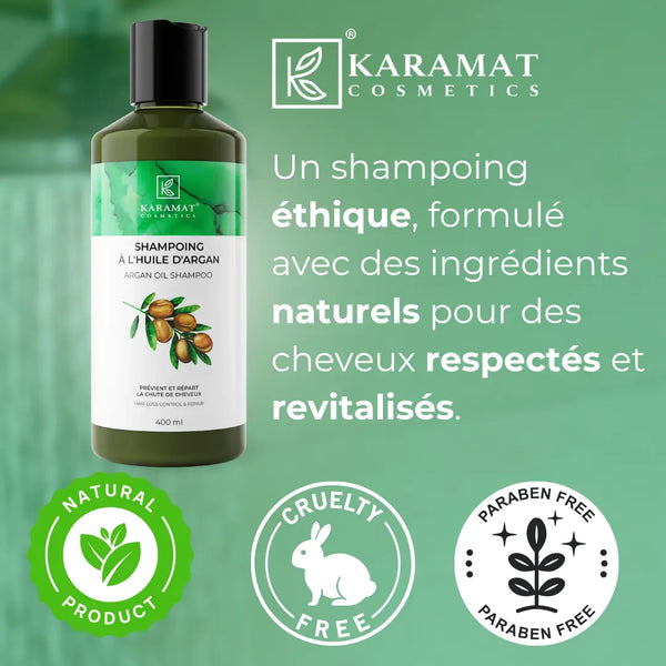 Shampooing à l’huile d’argan 400 ml