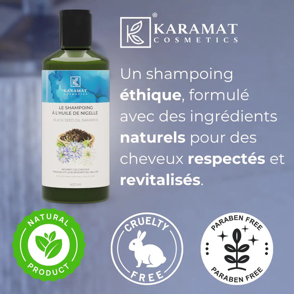 Shampooing Revitalisant à l’Huile de Nigelle 400 ml