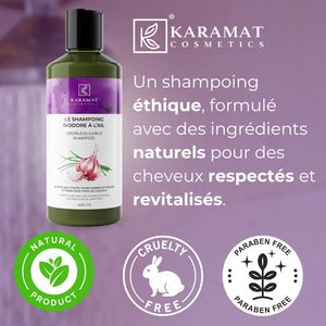 Shampooing à l’ail inodore 400 ml