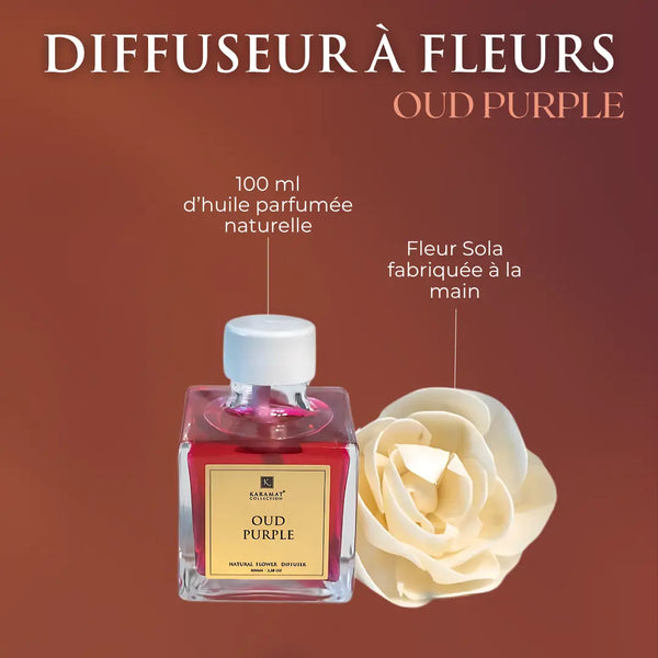 DIFFUSEUR À FLEURS 100ml – OUD PURPLE