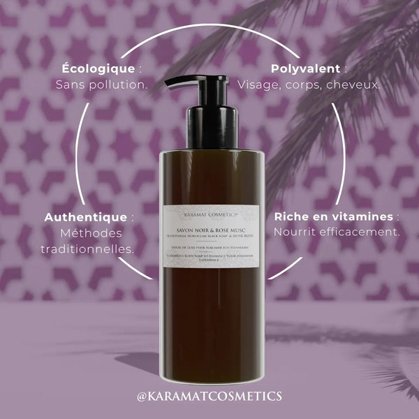 Savon Noir + Rose Musc 300ml