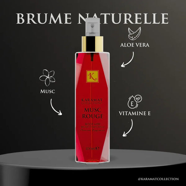 MUSC ROUGE Brume Corporelle 250ml