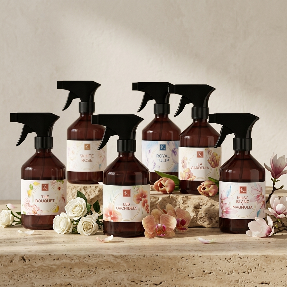 Collection Florale – les 6 sprays d'intérieur 500ml Karamat réunis