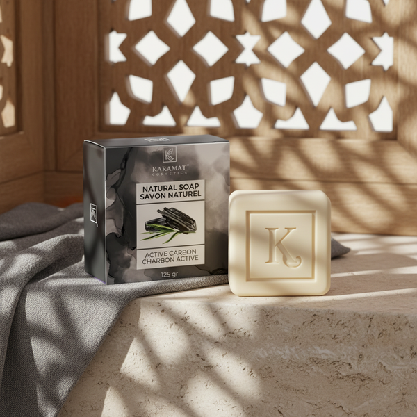 Savon naturel au charbon actif 125 g Karamat Cosmetics