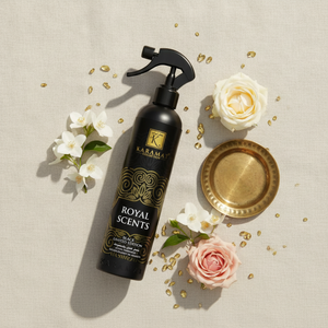 Spray d'ambiance Royal Scents 500 ml Karamat à plat avec jasmin et roses