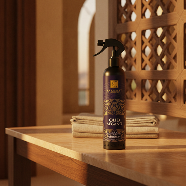 Spray d'ambiance 500 ml Black Edition Oud Afgano – Karamat Collection