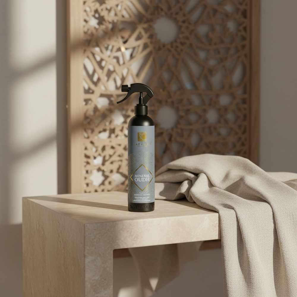 Spray d'ambiance 500ml Black Edition Mineral Oudh – Karamat Collection