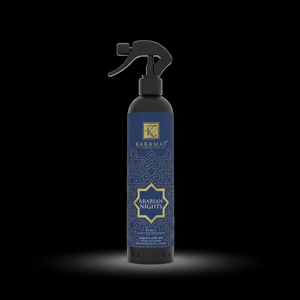 Spray d'ambiance Arabian Nights 500 ml Karamat sur fond noir