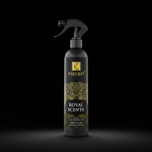 Spray d'ambiance Royal Scents 500 ml Karamat sur fond noir