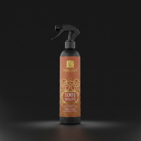 Spray d'ambiance 1001 Nuits 500 ml Karamat sur fond noir