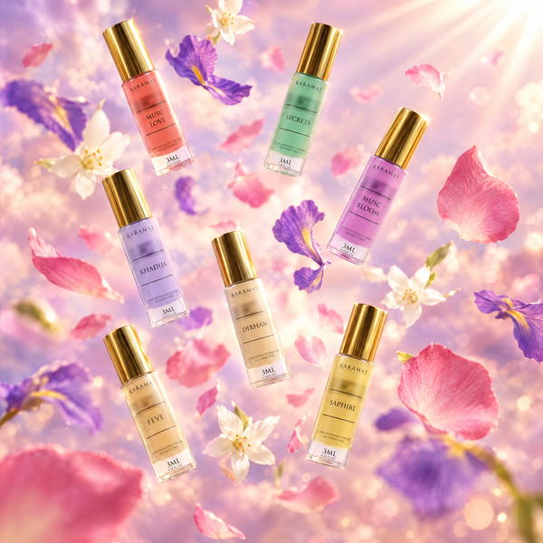 Boîte Découverte Floral 3 ml – parfums roll-on sans alcool Karamat Collection