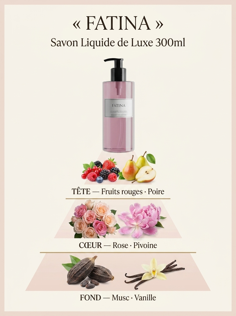 Pyramide olfactive Fatina — Savon Liquide de Luxe 300ml