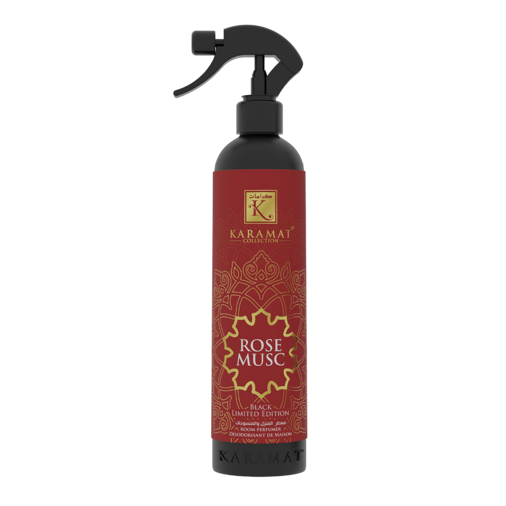 Spray d'ambiance 500ml Black Edition Rose Musc – Karamat Collection