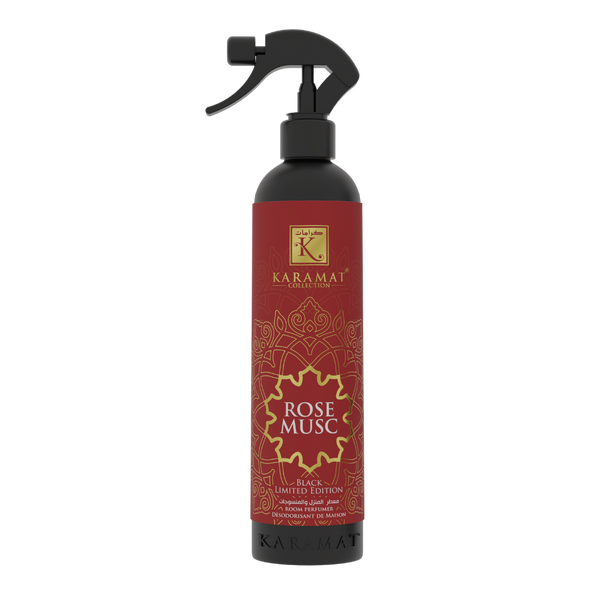 Spray d'ambiance 500ml Black Edition Rose Musc – Karamat Collection