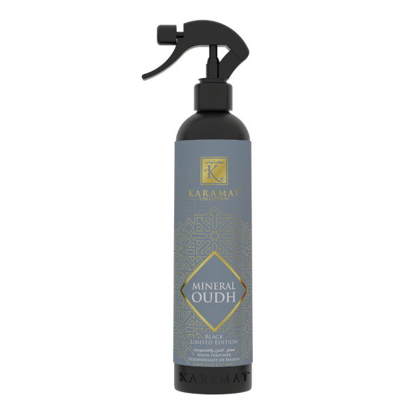 Spray d'ambiance 500ml Black Edition Mineral Oudh – Karamat Collection