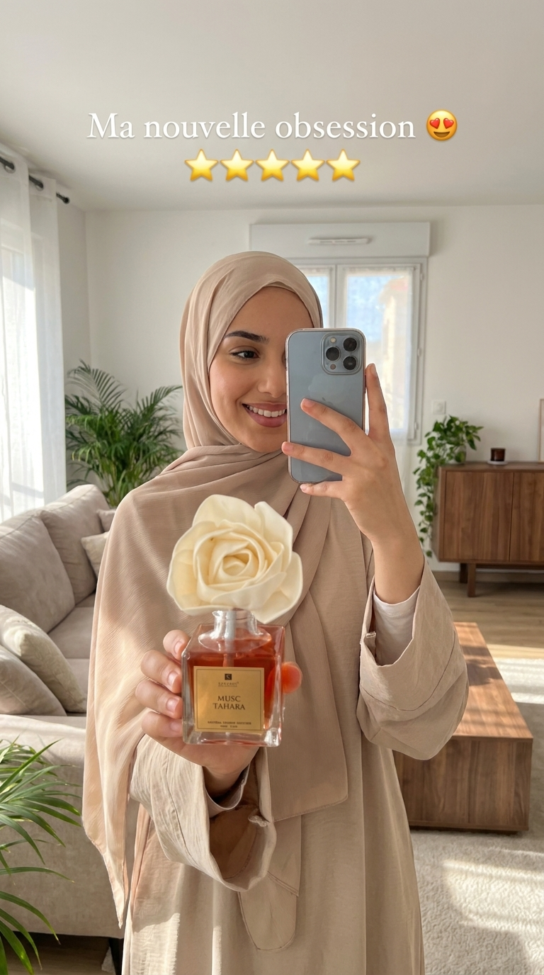 Avis client Diffuseur à Fleurs – selfie