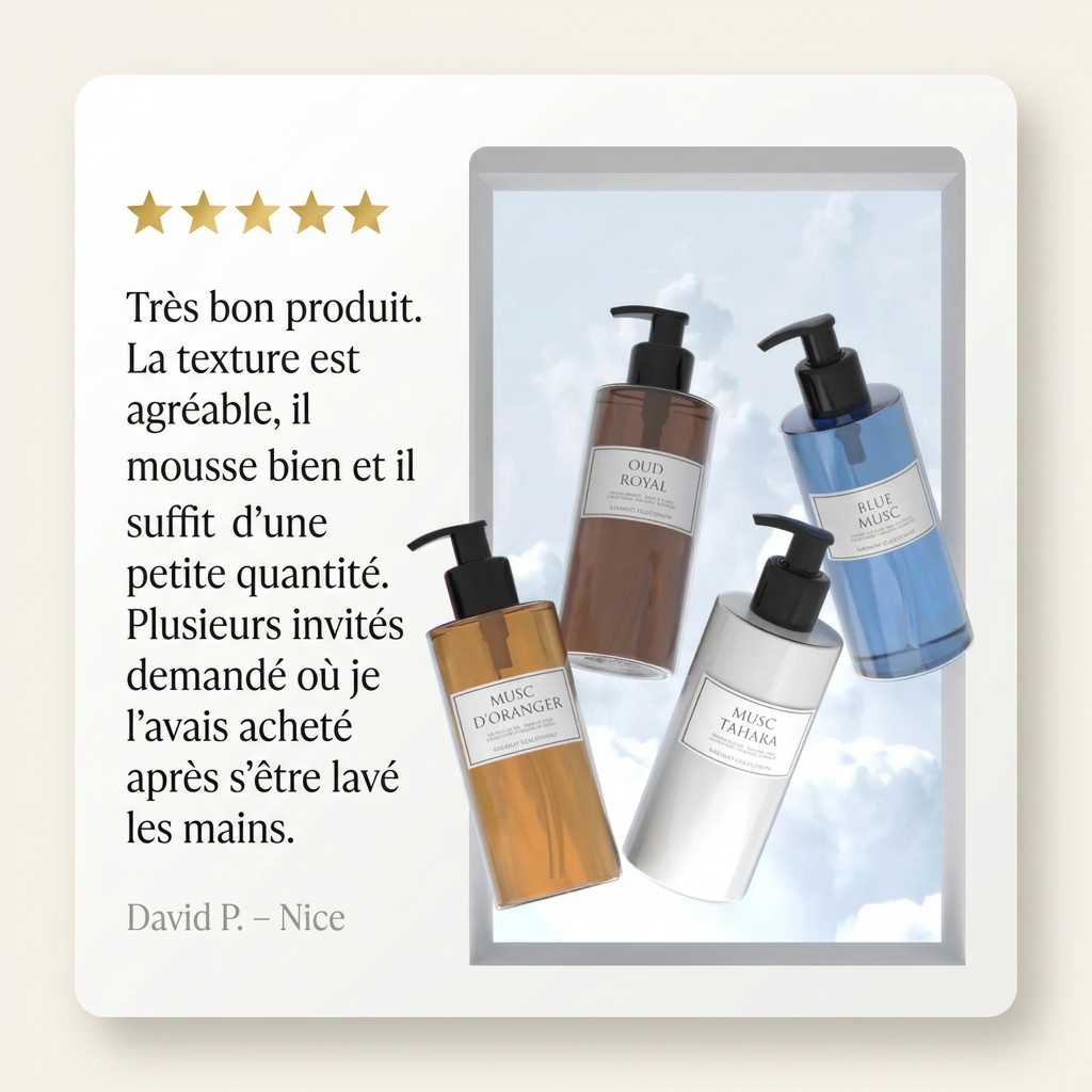 Avis client David P. (Nice) — Savon Liquide de Luxe 300ml